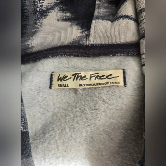 NWOT Free People We The Free Its a Vibe Printed Hoodie~ Butterfly Combo - Picture 9 of 10